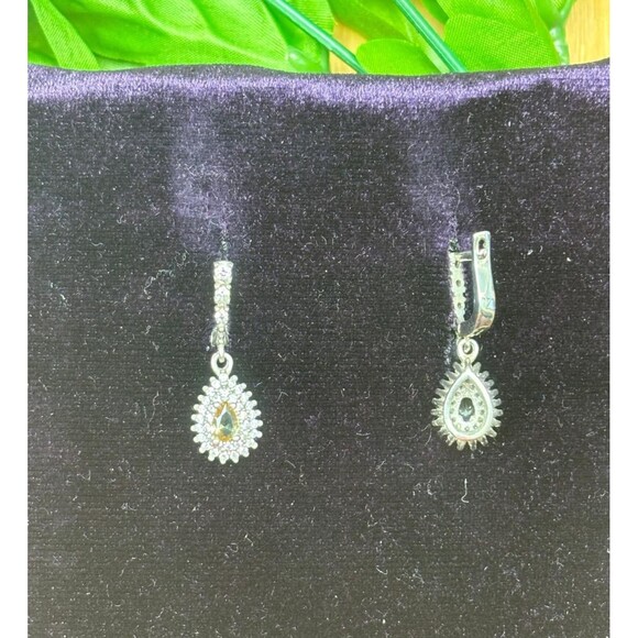 925 Sterling Silver Turkish Zultanite Earrings for Women - Picture 4 of 8